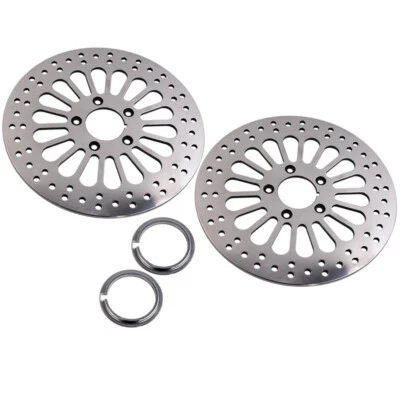 2x Disco de rotor de freno delantero 11,5" 290 mm para Harley-Davidson para Dyna 00-05 2003 04 Foto 1 de 4