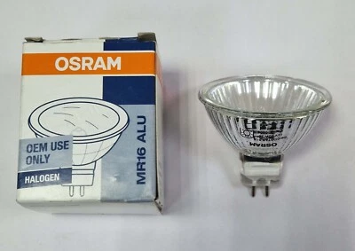 1x 50W Osram MR16 GU5.3 12V Dimmable Halogen OEM Use Reflector Spot Light Bulb - Image 1 of 3