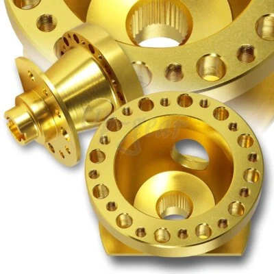 Adaptador de cubo de 6 orificios para volante de aluminio dorado Honda Civic/CRX 1988-1991 Foto 1 de 3