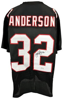 Camiseta firmada autografiada por Jamal Anderson NFL Atlanta Falcons certificado de autenticidad JSA Foto 1 de 4