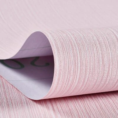 Papel tapiz tela texturizada 24x393" papel de contacto rosa azulado papel de pared Foto 1 de 4