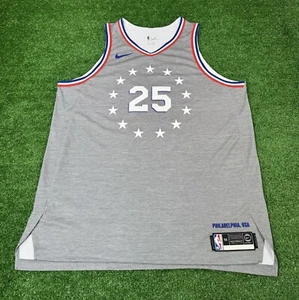 2018 Nike Philadelphia 76ers Authentic Vaporknit City Edition Jersey Men 56 2XL - Picture 1 of 11