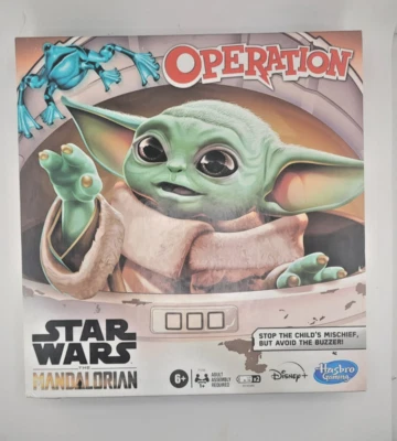 New Star Wars Mandalorian Operation Board Game The Child Baby Yoda Disney Hasbro - Image 1 of 2