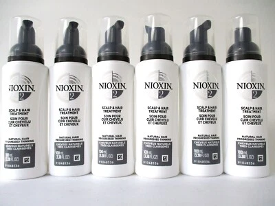 NIOXIN SYSTEM # 2 SCALP & HAIR TREATMENT  3.38 OZ (Lot of 6) - Image 1 of 2