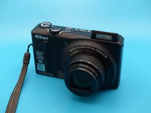 Nikon Coolpix S9100, Kompaktkkamera Schwarz, 12.1 Mp 18X Zoom Sehr gut! Art.#384 - Bild 1 von 24