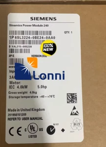 6SL3224-0BE24-0AA0 6SL3 224-0BE24-0AA0 New Siemens SINAMICS G120 PM240 FSB - Picture 1 of 5