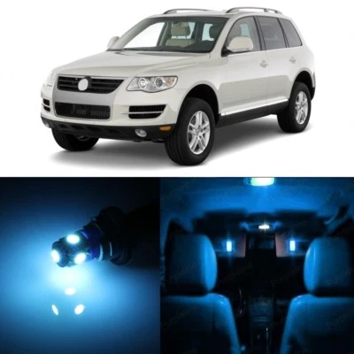 Oferta de equipamiento de 18 luces LED azul hielo para Volkswagen Touareg 2004-2010 + HERRAMIENTA Foto 1 de 4