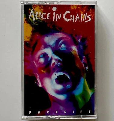 ORIGINAL Vtg 1990 ALICE  IN CHAINS Album FACELIFT Cassette TAPE Rare NEAR MINT!! Foto 1 de 3