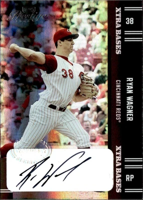 RYAN WAGNER 2005 PRESTIGE BASES EXTRA **NEGRO** RC AUTOMÁTICO #10/10!!  1/1 🔥🔥 ROJOS Foto 1 de 2