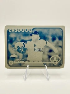 2024 Topps Chrome Update Michael Kopech 1/1 Cyan Printing Plate Dodgers #usc98 - Picture 1 of 6