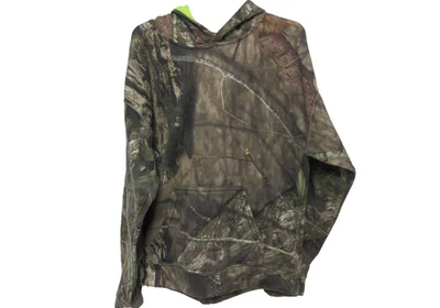 Moletom com capuz Mossy Oak Youth performance camuflado de lã tamanho M 10-12 em excelente estado usado - Imagem 1 de 4