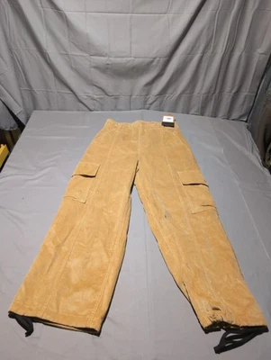 北脸裤女式 10 杏仁黄油实用绳工装休闲版型灯芯绒 — 第 1/4 张图片