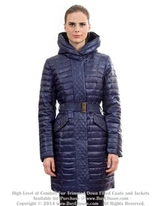 Goose Down Quilted Coat Jacket Thin Parka sz XL US 14 EU 46 $595 NWT Пуховик - Picture 1 of 12