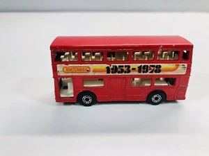 1975 Lesney Matchbox Superfast #17 Red Londoner Bus 1953-1978 25th - Vintage - Picture 1 of 6