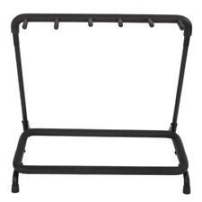 Glarry 5 Way Guitar Rack Padded Holder Stand Electric Acoustic Bass Guitar Black