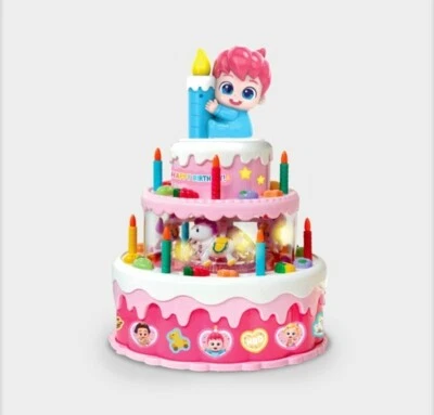 Pinkfong Bebefinn Candle Birthday Cake Korean Children's Toy - Image 1 of 4