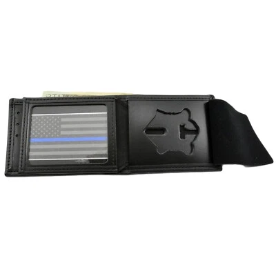 Perfect Fit Massachusetts State Police Badge Wallet Bifold Credit Card Holder - Image 1 of 4