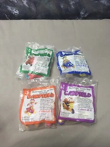 McDonald's Happy Meal Spielzeug Garfield 1988 Kompletter 4er Satz versiegelt#145 - Bild 1 von 4