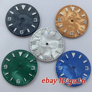 29mm watch dial fit NH35 NH36 ETA2824 2836 Miyota 8215 Mingzhu DG2813 movement - Picture 1 of 10
