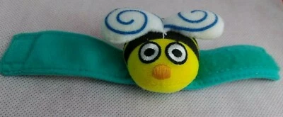 SASSY BUMBLEBEE ❤️ Rattle Wrist Band ❤️ ATTACH one size fits all Baby Toy CLEAN  - Image 1 of 4