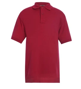 Tommy Hilfiger Kids' Short Sleeve Interlock Co-ed Polo Shirt, Unisex Red S (8) - Picture 1 of 3