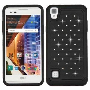 Asmyna FullStar Protector Cover for LG Tribute HD X Style (LS676) - Black/Black - Picture 1 of 3