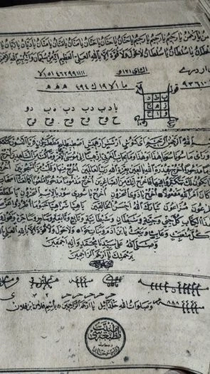 Arabic Antique Magic Havass Vefq Spells Old Book Drawings Original 1886 Foto 1 de 1