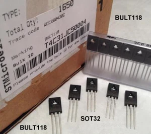 15 unidades / 15 piezas TRANSISTOR BULT118 = BULK118 en SOT82 = ST13005N en TO-220 - Imagen 1 de 6