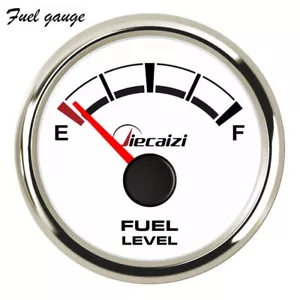 Jiecaizi 0-90 ohms Fuel Level Gauge Gas Meter for Car Truck Marine 52mm Blue LED - Foto 1 di 6