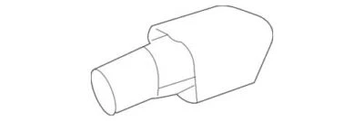 Genuine Mercedes-Benz 2006-2012 GL350 GL450 Exhaust Tail Pipe Tip 164-490-23-27 - Image 1 of 2