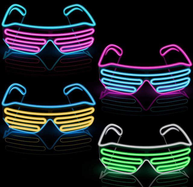 Pack de 10 gafas LED para fiesta comprar AQUÍ