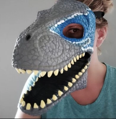 Máscara de goma suave de dinosaurio de látex T-Rex Halloween  Foto 1 de 4