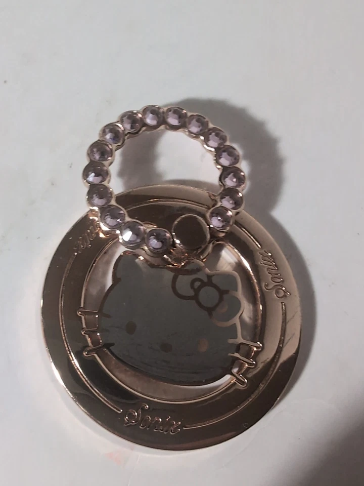 Anel de telefone removível magnético Hello Kitty rosa strass por Sonic - Imagem 1 de 3