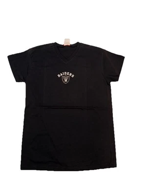 Camiseta de colección de la década de 2000 NFL For Her RAIDERS PARA MUJER talla grande nueva con etiquetas cuello en V Foto 1 de 4