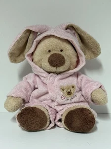 Ty Pluffies PJ Bear Plush Love to Baby in Pink Removable Bunny Pajamas 12” 2005 - Picture 1 of 12