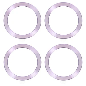 4 Pack 56x1 mm Universal Wireless Magnetic Metal Ring Sticker, Light Purple - Zdjęcie 1 z 6
