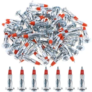 60Pcs Heavy Duty 1/8 inch 35MM Zinc Plated Steel Molly Bolt Drive Hollow Driv - Picture 1 of 7