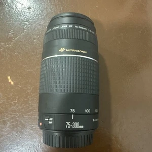 Canon 75-300mm EF 1:4-5.6 III USM Telephoto Zoom Lens UltraSonic/without box - Picture 1 of 7