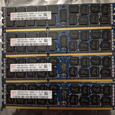 Hynix HMT42GR7AFR4A-PB 16GB PC3l-12800r DDR3 ECC Reg Server Memory Module - Image 1 of 2