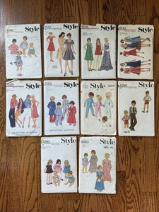 Style Sewing Patterns Lot Of 10 Cut - Picture 1 of 4