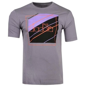 diadora 5Pallle Urbanity Crew Neck Short Sleeve T-Shirt Mens Grey Casual Tops 17 - Picture 1 of 3