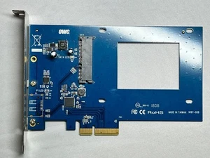 Adaptateur PCIe OWC Accelsior S pour carte d'extension SSD 2,5 pouces SATA 6G pour MAC PRO - Photo 1/7