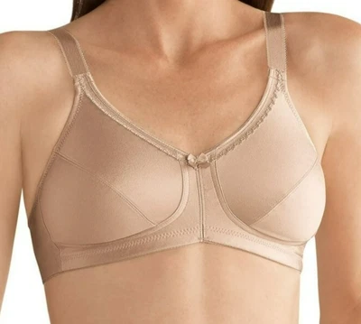 NUEVO AMOENA 2004 RITA Sujetador Post Cirugía Mastectomía Sin Alambres Desnudo 38A Foto 1 de 4