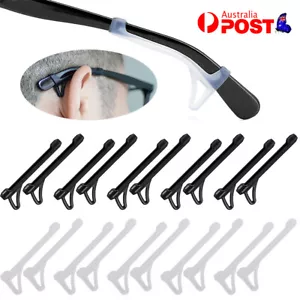 4~20pcs Silicone Temple Tip Ear Grip Hook Holder Anti Slip Retainers Eye Glasses - Picture 1 of 14
