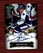 2006-07 Parkhurst Autographs #149 Tiger Williams Maple Leafs Hockey Card AUTO