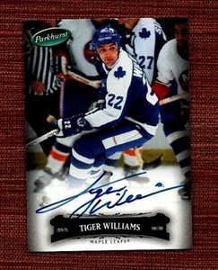 2006-07 Parkhurst Autographs #149 Tiger Williams Maple Leafs Hockey Card AUTO