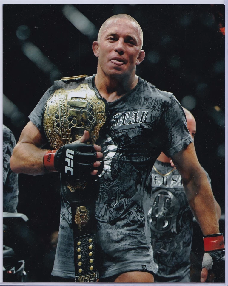 Foto 1 de Georges St-Pierre 8x10 sin firmar Foto 1 de 1
