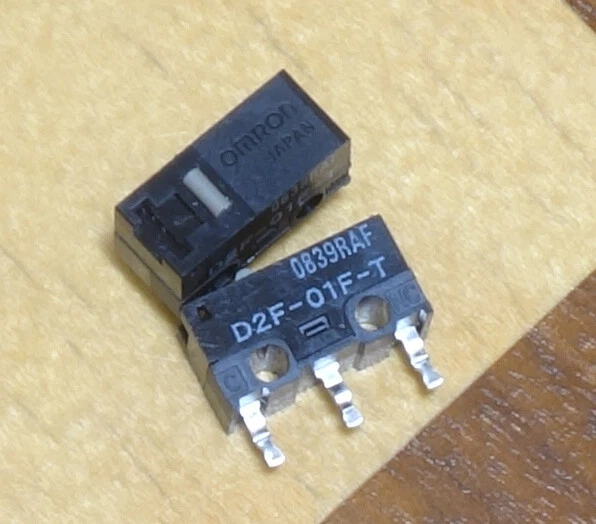 2x OMRON JAPAN D2F-01F-T microinterruptor | aleación de oro | self clinching * NUEVO * - Imagen 1 de 1