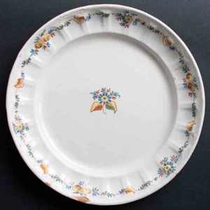 Alcora Loza Gres Servir Plato Decoración Floral Pintado Cerámica España Siglo XVIII - Imagen 1 de 5
