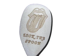 ROLLING STONES LICK SPOON BATMAN JOKER GOLF STIRRER WOODEN BAKING COOKING GIFT - Picture 1 of 34